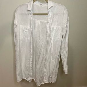 White linen shirt